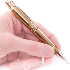 Lucky Shot - 308 CALIBER TWIST PEN | Projectile Bullet Shaped Round | REFILLABLE | BRASS from