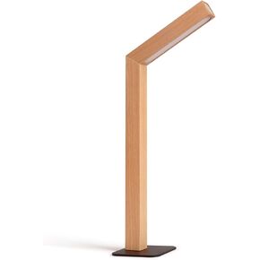 Wood Desk Light,Dimmable Desk Lamps for Bedrooms Touch Lamp RotatableDesk Light Wall Lamp (Beech Wood)