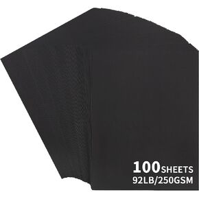 100 Sheets Colored Cardstock 25 Colors - 8.5 X 11 Inches Art Crafts Construction Paper, 92lb/250gsm Heavy Weight Thick Card Stock Paper for Printer, DIY Cards Making, Scrapbooking UAP24MX100