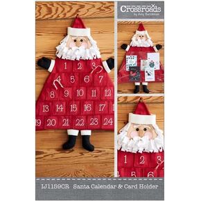 Santa's Advent Calendar & Christmas Card Holder Sewing Pattern