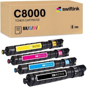 [Extra High Capacity for Xerox Versalink C8000 Toner Cartridge Set (4 Color Pack) - Black 20,900 and Colors 16,500 Pages ( 106R04049, 106R04048, 106R04047, 106R04046 )