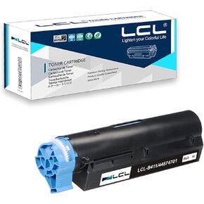 LCL Compatible Toner Cartridge Replacement for OKI B411 B431 44574701 4000 Pages B411D B411DN B431D B431DN MB491 MB461 MB471 MB471W (1-Pack Black)