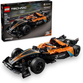 LEGO Technic NEOM McLaren Formula E Race Car Toy, Model Pull Back Car Toy, McLaren Toy Car Set for Kids, Birthday Gift Idea for Boys and Girls Aged 9 and Up, 42169