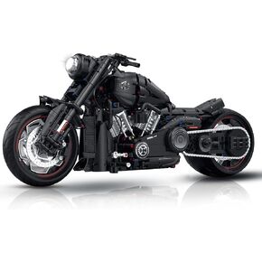 Technic Motercycle Building Set, Authentically Detailed Build and Display Model, Scale Model Car Gift for Adults, for Home or Office Décor