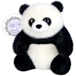 Heatable & Coolable Panda Stuffed Animal, Microwavable Heating Pads, Panda Plush for Companion, Lavender Panda Bear Plushies for Stress, Panda Gifts