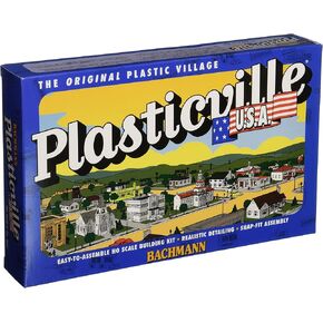 Bachmann Trains - PLASTICVILLE U.S.A. BUILDINGS – CLASSIC KITS - DRIVE-IN HAMBURGER STAND - HO Scale