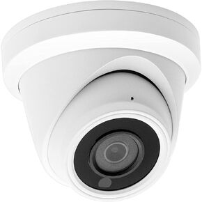 HikVision/Uniview Compatible HD 8MP SonyStarvis Sensor IP Camera Color-Vu PoE Turret Dome with Microphone, 24/7 Full Time Color at Night, Weatherproof IP67 Indoor Outdoor Wide Angle 2.8mm