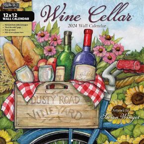 تقويم حائط WSBL Wine Cellar 2024 مقاس 12X12 (24997001696) in Kuwait