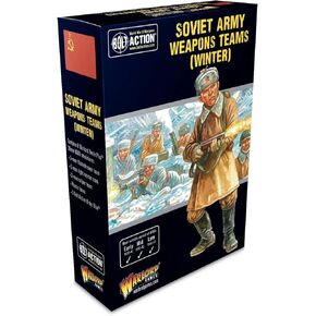 Warlord Games Bolt Action WWII Soviet Army Winter Weapons Teams Figures 1:56 Military Table Top Wargaming Plastic Model Kit 402214011