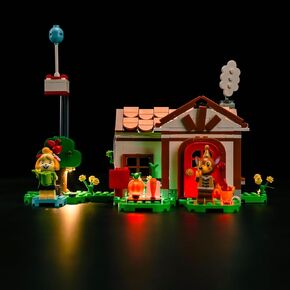BrickBling LED Light Kit Compatible with Lego Animal Crossing Isabelle’s House Visit, Creative Lighting Compatible with Lego 77049-No Model