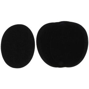 Generic Set of 6 Fabric Elbow Patches/Knee Patches/Patches to Sew on /, Black