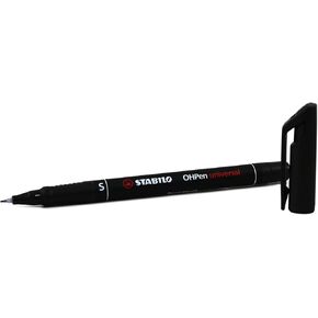 STABILO OHpen Universal Pen, Permanent, .4mm, Black
