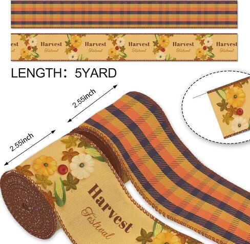 2 Rolls Horse Wired Ribbon, 2.5 Inch x 5 Yards Each, Brown Equestrian Burlap Buffalo Check Ribbons, for Western Country Decor, Ranch Wedding, Farm House Decoration, Horse Themed Events in Saudi Arabia