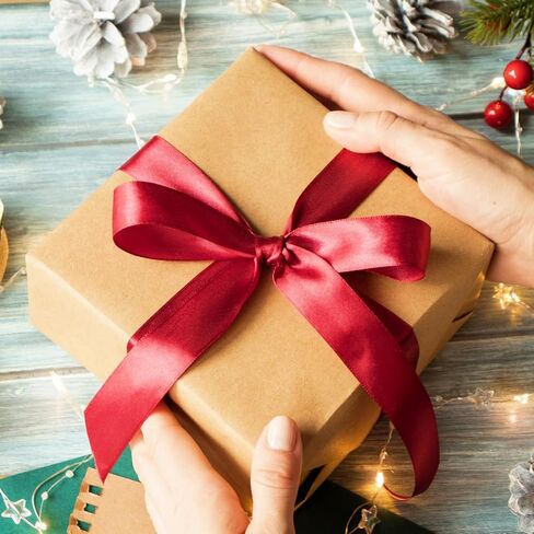 1 1/2 بوصة عيد الميلاد الشريط الأخضر، 100 ياردة 1-1/2 بوصة عيد الميلاد الأخضر وصمة عار الشريط شريط من القماش الصلب لتغليف الهدايا باقات الزهور الزفاف ديكور المنزل الطرف in Kuwait