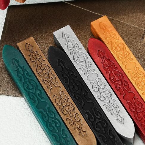 مجموعة من 32 قطعة من مجموعات عصا الشمع الرجعية بدون فتيل بألوان متعددة لأختام الطوابع المعدنية لدعوة الزفاف in Kuwait