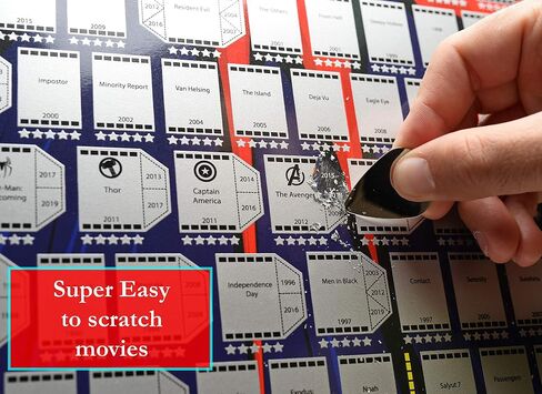 350 Fantastic Movies Poster Scratch Off Movie BucketList for Cinema Lovers Scratch Poster Erase Best Films More Than 100 Movies Poster Wall Poster Fantasy Gift in Saudi Arabia