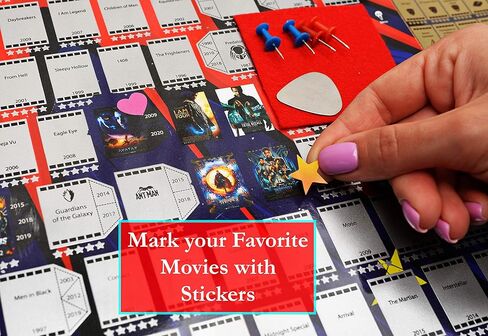 350 Fantastic Movies Poster Scratch Off Movie BucketList for Cinema Lovers Scratch Poster Erase Best Films More Than 100 Movies Poster Wall Poster Fantasy Gift in Saudi Arabia