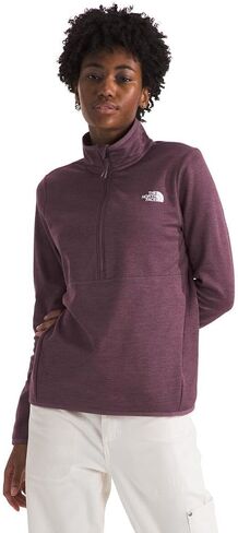 THE NORTH FACE Women's Canyonlands ¼ Zip Sweatshirt, TNF Medium Grey Heather-NPF, XX-Large in Saudi Arabia