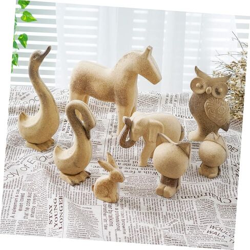 EXCEART 3 Pairs Workblank Embryo Lovely Tabletop Center Creative Figure Signs Favors Decoration White Cutout Supplies Bunny Figurines Ornaments Paint Desktop Figures Decor Office Peg in Saudi Arabia