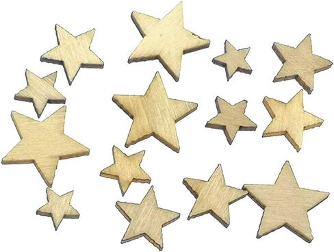 Kinteshun Natural Wood Unfinished Cutout Veneers Slices for Patchwork DIY Crafting Decoration(100pcs,Hand Shape) in Kuwait