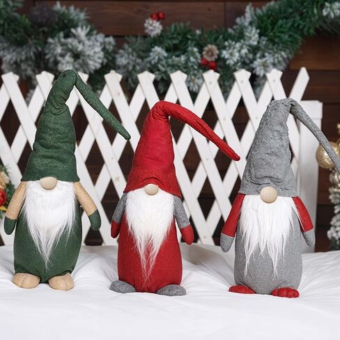 12 Pcs Gnome Beard Faux Fur Fabric Precut Gnomes Beards for Crafting Handmade Dwarf Beard with 12 Pcs Unfinished Wood Balls for Gnome Nose and DIY Christmas Halloween Easter Party Cosplay Decor(White) in Saudi Arabia