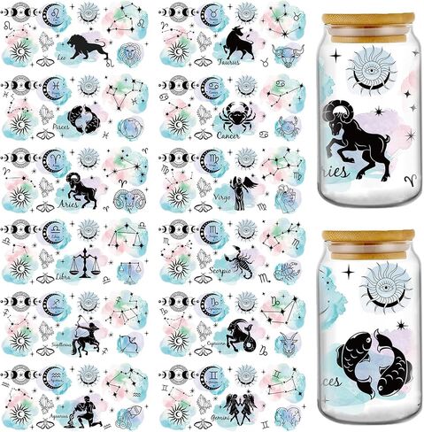 Happy New Year UV DTF - 8 Sheets Hello 2025 Uvdtf Tumbler Wraps for 16 oz Glass Water Bottle, Cheers to 2025 Black Gold Fireworks Transfer Stickers DIY Coffee Cups Craft Decor for Home Party in Saudi Arabia