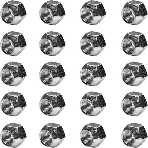Five (5) 1/2-20 Zinc Plated Open End Acorn Lug Nuts | 3/4" Hex (BCP1025) in Saudi Arabia