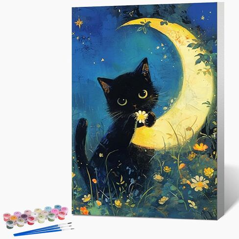 12" W x 16"L Framed Paint by Numbers Kit for Adults Beginner, Mushroom Adult Paint by Number Kits on Canvas, Mushroom Forest Oil Paint by Numbers for Home Decor Gift in Kuwait