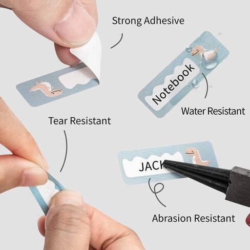 Phomemo D30 1 Pack Adhesive Transparent Label Paper 1/2" X 1 1/8" (14mm X 30mm) 210 Labels/Roll in Saudi Arabia