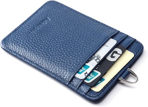 Genuine Leather id Badge Holder with Lanyard,Soft Leather ID Card Holder,Up to 20 Colors and Leather Grains to Choose,frommultiple Card Slots,Vertical Work Name Badge case in Kuwait