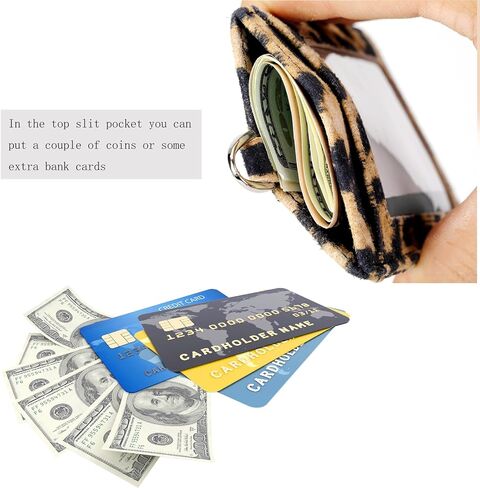 Genuine Leather id Badge Holder with Lanyard,Soft Leather ID Card Holder,Up to 20 Colors and Leather Grains to Choose,frommultiple Card Slots,Vertical Work Name Badge case in Kuwait