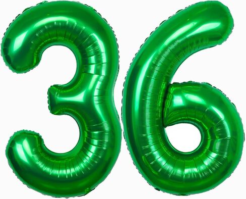 40 Inch Large Green Number 6 Balloon Extra Big Jumbo Mylar Foil Helium Balloons for 6 Year old Birthday Party Celebration Decors Graduations Wedding Anniversary Baby Shower Supply Engagement in Saudi Arabia