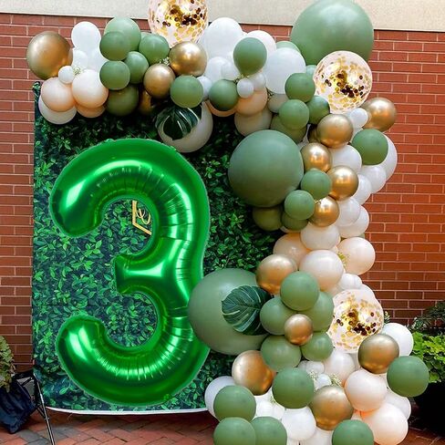 40 Inch Large Green Number 6 Balloon Extra Big Jumbo Mylar Foil Helium Balloons for 6 Year old Birthday Party Celebration Decors Graduations Wedding Anniversary Baby Shower Supply Engagement in Saudi Arabia