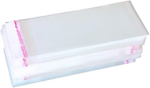 100 Pcs Clear Paper Money Holder Currency Sleeves Money Sleeves Protector Bill Holder Plastic Money Storage Case Resealable Graded Card Sleeves Gathering Card Sleeves 10 x 18cm in Saudi Arabia