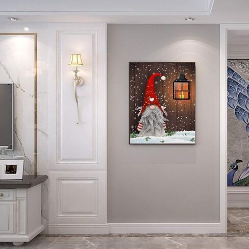 ACENGXI طلاء عيد الميلاد بالأرقام عيد الميلاد DIY الطلاء بالأرقام سانتا كلوز DIY قماش الطلاء بالأرقام قبعة عيد الميلاد الاكريليك اللوحة ديكور المنزل الطلاء بالأرقام رجل ثلج للبالغين والأطفال 16 × 20 بوصة in Kuwait
