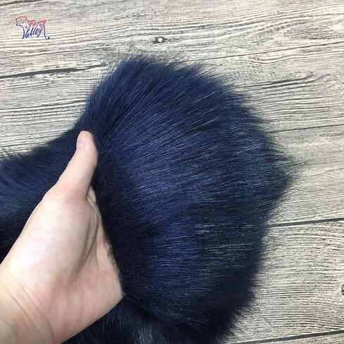Furryvalley Faux Fur Trim Raccon Fox Fur Ribbon Craft Furry Stripe for Slippers Slides Fringe 2 Yards (Coffee) in Kuwait