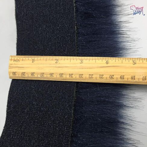 Furryvalley Faux Fur Trim Raccon Fox Fur Ribbon Craft Furry Stripe for Slippers Slides Fringe 2 Yards (Coffee) in Kuwait