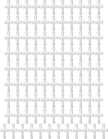 100Pcs/Pack Mini Tiny Cross Jerusalem Crucifix Charms DIY Bracelet Necklace Pendant Jewelry Making Accessories in Saudi Arabia