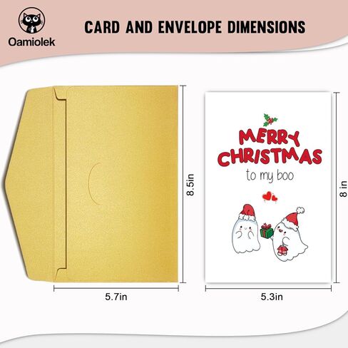 بطاقة عيد الميلاد مضحكة للزوجة الزوج، بطاقة عيد الميلاد شبح لطيف، بطاقة عيد الميلاد الحلو لصديقتها صديقة، بطاقة عيد ميلاد سعيد إلى بلدي بو in Kuwait