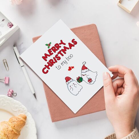 بطاقة عيد الميلاد مضحكة للزوجة الزوج، بطاقة عيد الميلاد شبح لطيف، بطاقة عيد الميلاد الحلو لصديقتها صديقة، بطاقة عيد ميلاد سعيد إلى بلدي بو in Kuwait