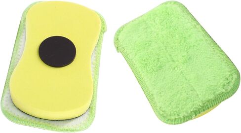 2 Pack Microfiber Chalkboard Erasers Washable Reusable Magnetic Erasers for Chalkboards and Whiteboards Dustless Cleaning Duster for Home, Classroom, and Office(Yellow) in Saudi Arabia