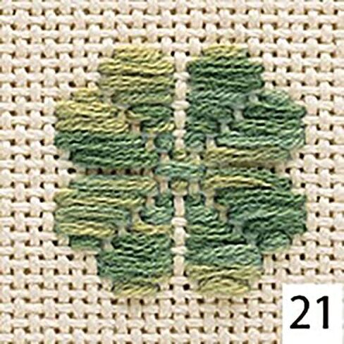 خيط Olympus Kogin Sashiko - متنوع - تطريز ولحف ياباني (# 21 أخضر) in Kuwait