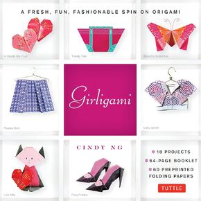 Girligami Kit: A Fresh, Fun, Fashionable Spin on Origami: Origami for Girls Kit with Origami Book, 60 Origami Papers: Great for Kids!