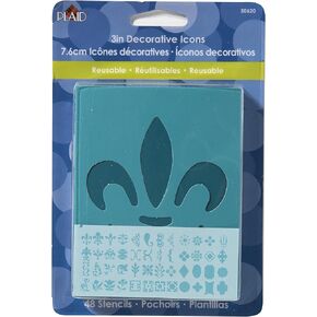 FolkArt Paper Stencil, 3-Inch Icon Size, Value Pack