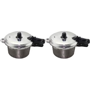 Totority 2pcs Pressure Cooker Model Doll Accessories Toys Decor Mini Toys for Miniature Kitchen Accessories Pretend Cooking Utensils Mini Pressure Cooker Mini House Toys