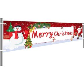 Merry Christmas Banner, Christmas Decorations, Christmas Party Decoration Supplies for Indoor and Outdoor, Courtyard, and Lawn