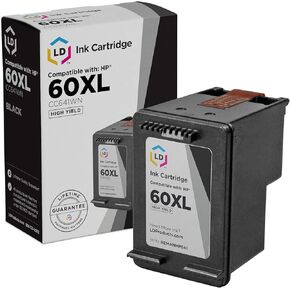 LD Remanufactured Ink Cartridge Replacement for HP 60XL CC641WN High Yield (Black)