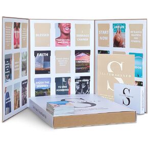 Vision Board Book & Kit for Black & Hispanic Empowerment – Vision Board Supplies – Journaling & Goal-Setting Tool – 200 Motivational Images, Affirmations & Quotes Cards – Plus Free App