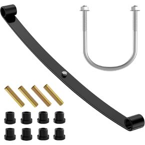 Golf Cart Heavy Duty 4-Leaf Rear Spring Kit Suitable for 2004-up Club Car Precedent Golf Cart, with Bushings Spacers & U Bolts, Replaces OEM# 102544901, 1012180, 1015583, 102506401