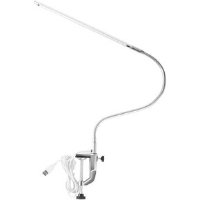 Lampara Para Mesa De Manicura Profesional, USB Clamp LED Desk Lamp, USB Adjustable Direction and Brightness Clip Eye-Caring Table Lamps LED Light Study Light for Reading, Study